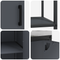 vidaXL with Shelf with Storage with Door Adjustable 2 pcs Anthracite Cold-rolled steel