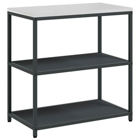 vidaXL with Shelf with Storage with Door Adjustable 2 pcs Anthracite Cold-rolled steel