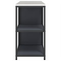 vidaXL with Shelf with Storage with Door Adjustable 2 pcs Anthracite Cold-rolled steel