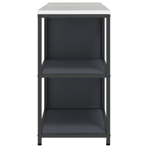 vidaXL with Shelf with Storage with Door Adjustable 2 pcs Anthracite Cold-rolled steel