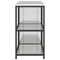 vidaXL with Shelf with Storage with Door Adjustable 2 pcs Galvanised steel