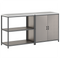 vidaXL with Shelf with Storage with Door Adjustable 2 pcs Rusty Weathering steel