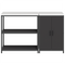 vidaXL Kitchen Storage Set with Shelf with Storage with Door Adjustable 2 pcs Black 150 x 50 x 92 cm