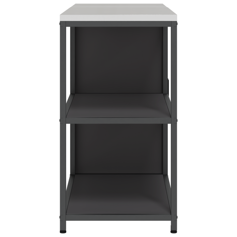vidaXL Kitchen Storage Set with Shelf with Storage with Door Adjustable 2 pcs Black 150 x 50 x 92 cm