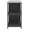vidaXL Kitchen Storage Set with Shelf with Storage with Door Adjustable 2 pcs Black 150 x 50 x 92 cm