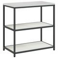 vidaXL Kitchen Storage Set with Shelf with Storage with Door Adjustable 2 pcs White 150 x 50 x 92 cm