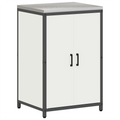 vidaXL Kitchen Storage Set with Shelf with Storage with Door Adjustable 2 pcs White 150 x 50 x 92 cm