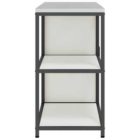 vidaXL Kitchen Storage Set with Shelf with Storage with Door Adjustable 2 pcs White 150 x 50 x 92 cm