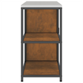 vidaXL Kitchen Storage Set with Shelf with Storage with Door Adjustable 2 pcs Rusty 150 x 50 x 92 cm