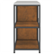 vidaXL Kitchen Storage Set with Shelf with Storage with Door Adjustable 2 pcs Rusty 150 x 50 x 92 cm