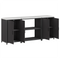 vidaXL Kitchen Storage Set with Shelf with Storage with Door 3 pcs Black 210 x 50 x 92 cm