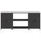 vidaXL Kitchen Storage Set with Shelf with Storage with Door 3 pcs Black 210 x 50 x 92 cm