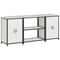 vidaXL Kitchen Storage Set with Shelf with Storage with Door 3 pcs White 210 x 50 x 92 cm