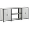 vidaXL Kitchen Storage Set with Shelf with Storage with Door 3 pcs Sliver 210 x 50 x 92 cm