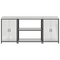 vidaXL Kitchen Storage Set with Shelf with Storage with Door 3 pcs Sliver 210 x 50 x 92 cm