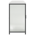 vidaXL Kitchen Storage Set with Shelf with Storage with Door 3 pcs Sliver 210 x 50 x 92 cm