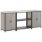 vidaXL Kitchen Storage Set with Shelf with Storage with Door 3 pcs Rusty 210 x 50 x 92 cm