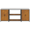 vidaXL Kitchen Storage Set with Shelf with Storage with Door 3 pcs Rusty 210 x 50 x 92 cm