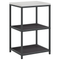 vidaXL Kitchen Storage Set with Shelf with Storage with Door Adjustable 2 pcs Black Cold-rolled steel