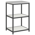 vidaXL Kitchen Storage Set with Shelf with Storage with Door Adjustable 2 pcs White Cold-rolled steel