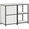 vidaXL Kitchen Storage Set with Shelf with Storage with Door Adjustable 2 pcs White Cold-rolled steel