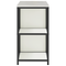 vidaXL Kitchen Storage Set with Shelf with Storage with Door Adjustable 2 pcs White Cold-rolled steel