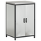 vidaXL Kitchen Storage Set with Shelf with Storage with Door Adjustable 2 pcs Sliver Galvanised steel