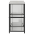vidaXL Kitchen Storage Set with Shelf with Storage with Door Adjustable 2 pcs Sliver Galvanised steel