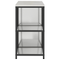 vidaXL Kitchen Storage Set with Shelf with Storage with Door Adjustable 2 pcs Sliver Galvanised steel