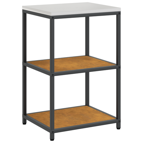 vidaXL Kitchen Storage Set with Shelf with Storage with Door Adjustable 2 pcs Rusty Weathering steel