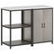 vidaXL Kitchen Storage Set with Shelf with Storage with Door Adjustable 2 pcs Rusty Weathering steel