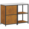 vidaXL Kitchen Storage Set with Shelf with Storage with Door Adjustable 2 pcs Rusty Weathering steel