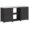 vidaXL Kitchen Storage Set with Shelf with Storage with Door 3 pcs Black 180 x 50 x 92 cm