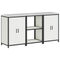 vidaXL Kitchen Storage Set with Shelf with Storage with Door 3 pcs White 180 x 50 x 92 cm