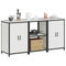 vidaXL Kitchen Storage Set with Shelf with Storage with Door 3 pcs White 180 x 50 x 92 cm