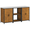 vidaXL Kitchen Storage Set with Shelf with Storage with Door 3 pcs Rusty 180 x 50 x 92 cm
