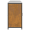 vidaXL Kitchen Storage Set with Shelf with Storage with Door 3 pcs Rusty 180 x 50 x 92 cm