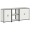 vidaXL with Shelf Other with Storage with Door 3 pcs White Cold-rolled steel