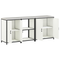 vidaXL with Shelf Other with Storage with Door 3 pcs White Cold-rolled steel