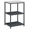 vidaXL with Shelf Other with Storage with Door 3 pcs Anthracite Cold-rolled steel