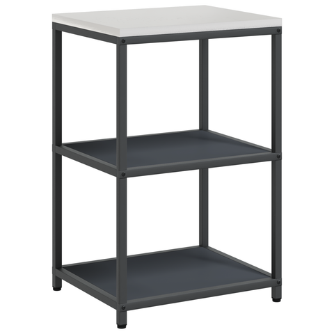 vidaXL with Shelf Other with Storage with Door 3 pcs Anthracite Cold-rolled steel