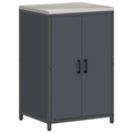 vidaXL with Shelf Other with Storage with Door 3 pcs Anthracite Cold-rolled steel