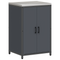 vidaXL with Shelf Other with Storage with Door 3 pcs Anthracite Cold-rolled steel