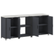 vidaXL with Shelf Other with Storage with Door 3 pcs Anthracite Cold-rolled steel