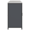 vidaXL with Shelf Other with Storage with Door 3 pcs Anthracite Cold-rolled steel