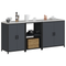 vidaXL with Shelf Other with Storage with Door 3 pcs Anthracite Cold-rolled steel