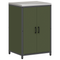 vidaXL with Shelf Other with Storage with Door 3 pcs Olive Green Cold-rolled steel