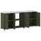 vidaXL with Shelf Other with Storage with Door 3 pcs Olive Green Cold-rolled steel