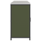 vidaXL with Shelf Other with Storage with Door 3 pcs Olive Green Cold-rolled steel