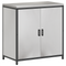 vidaXL with Shelf Other with Storage with Door 3 pcs Stainless steel